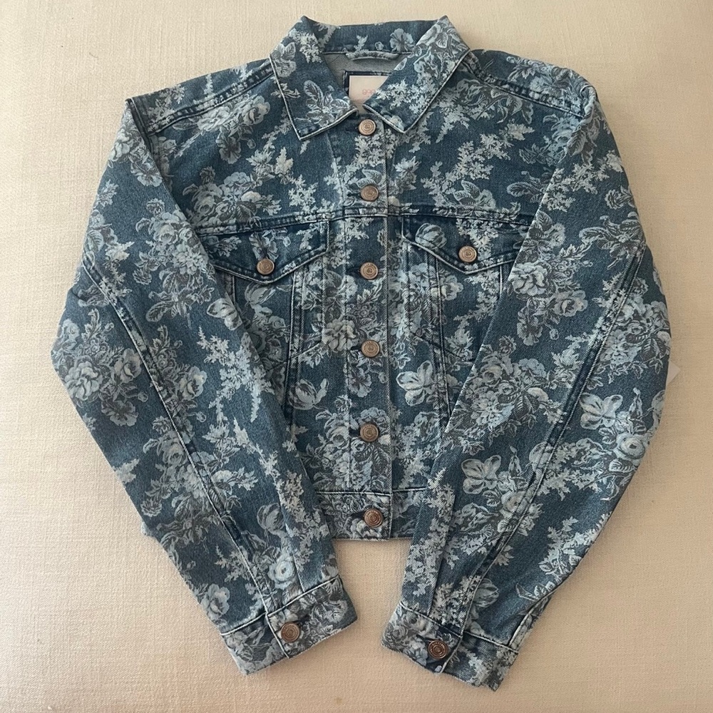 NWT Gap X LoveShackFancy Denim Jacket Size XS